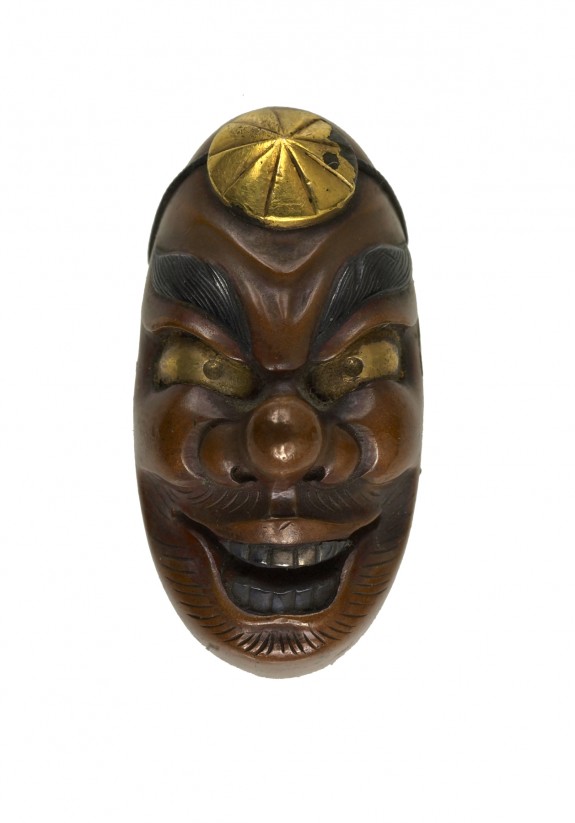 Kashira with Yamabushi Tengu Mask