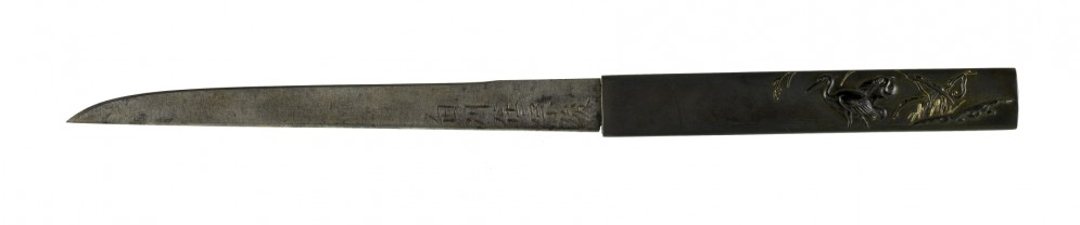 Kozuka with Herons and Reeds
