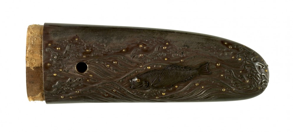 Tsuka with Waves and Sea Animals