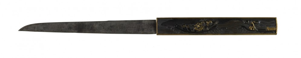 Kozuka with Figures on Boats
