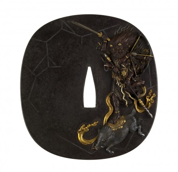 Tsuba with Marishiten