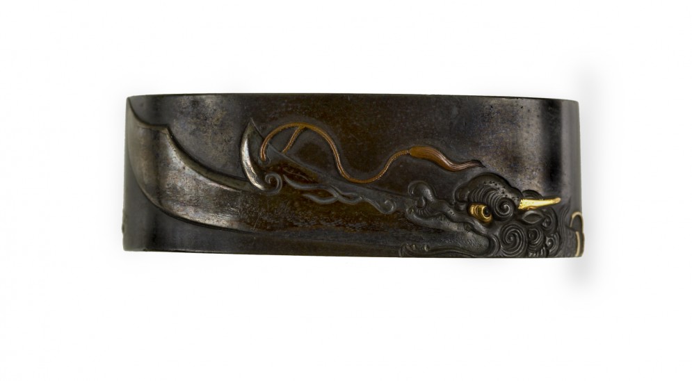 Fuchi with Halberd with Dragon's Head