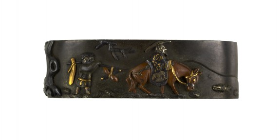 Fuchi with a Chinese Man on a Horse and a Peasant