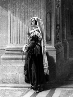Woman in Italian Peasant Dress