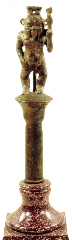 Bes on Papyrus Column