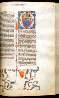 Leaf from Bentivoglio Bible