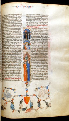 Leaf from Bentivoglio Bible