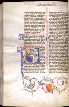 Leaf from Bentivoglio Bible