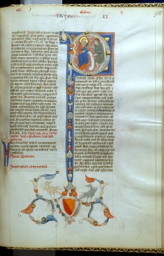 Leaf from Bentivoglio Bible