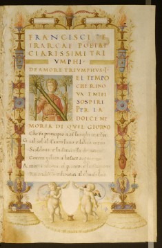 Portrait of Petrarch in the Incipit Letter ?N?