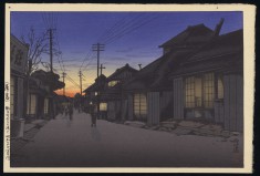 Twilight at Imamiya Street, Choshi 1932