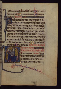 Christ with a cleric holding a book
