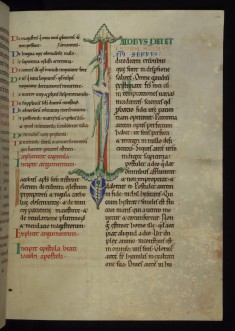 Initial "I" (Iacobus Dei)