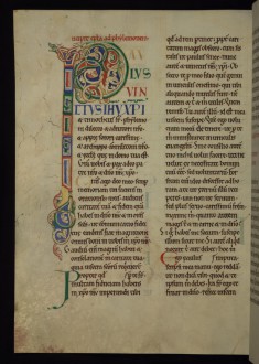 Initial "P" (Paulus vinctus)