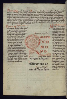 Decorated initial "Q"