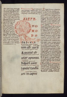 Initial "Q" with a dragon