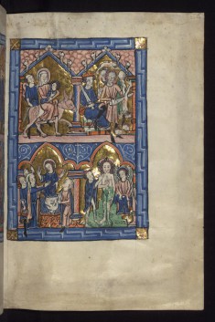 Above: Flight into Egypt/Massacre of the Innocents; Below: Presentation/Baptism