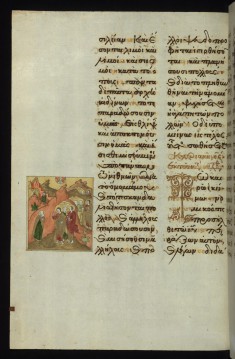 Christ addressing the Pharisees about the great commandment