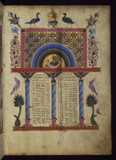 Canon Table with Portrait of Zechariah