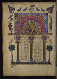 Canon Table with Portrait of Isaiah