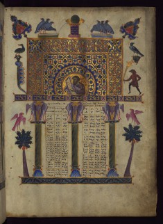 Canon Table with Portrait of Jeremiah