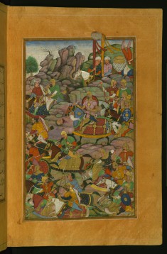 Final Phase of the Battle of Kandahar on the Side of the Murghan Mountain