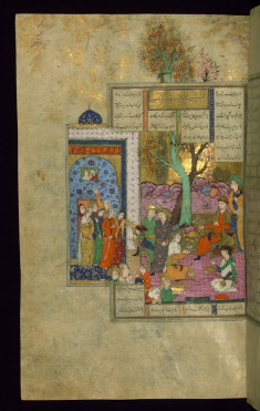 Kay Khusraw, Having Conquered Afrasiyab?s Fortress, Sits on his Throne