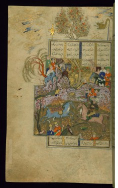 Rustam Lifts Afrasiyab by the Belt