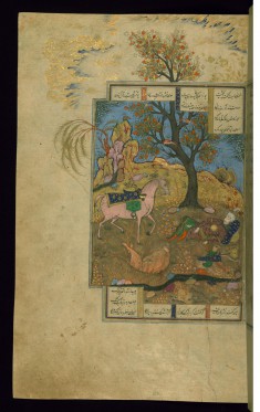 Rakhsh Kills a Lion (the First Feat)