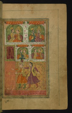 Zulaykha, Trying to Prevent Joseph From Leaving the Palace, Grabs Him by the Collar