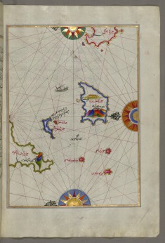 Map of Nisyros Island South of Cos Island in the Eastern Aegean Sea