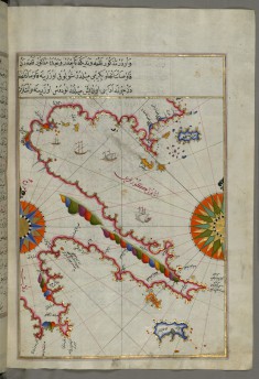 Map of Argolikos Bay and Peloponnese Peninsula