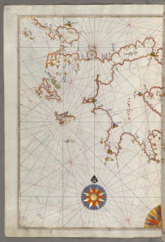 Map of the Islands of Zakynthos, Kefalonia and Lefkada in the Ionian Sea