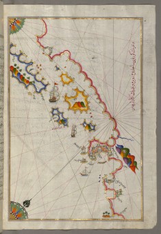 Map of the Adriatic Coastline from Dubrovnik North