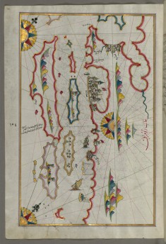 Map of the Coastline and the Islands Off Zadar