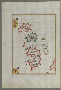 Map of Small Islands Northwest of the Pag Island