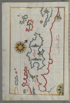 Map of the Islands of Pag and Rab