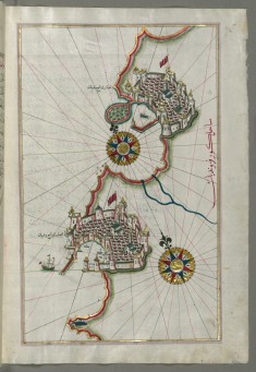 Map of the Coastline from Piran as Far as Izola