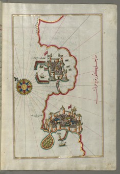Map of the Coastline From Izola as Far as Koper