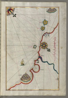 Map of the Coastline From Marano to Caorle, Province of Venice