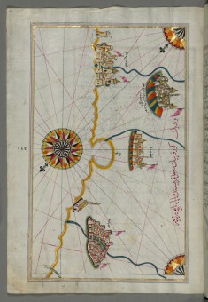 Map of the Italian Coastline with the Cities of Ravenna and Cesena