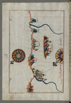 Map of the Italian Coastline from Pesaro South