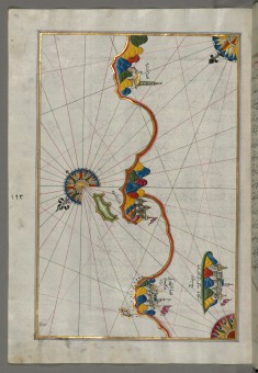 Map of the Italian Coast Around Peschici North of Mafredonia