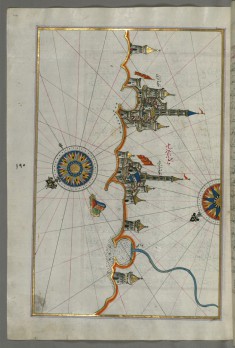 Map of the Italian Coastline From Barletta to Trani