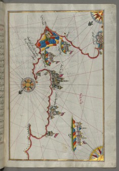Map of the Italian Coast from Lecce to Gallipoli