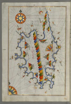 Map of the Island of Corsica