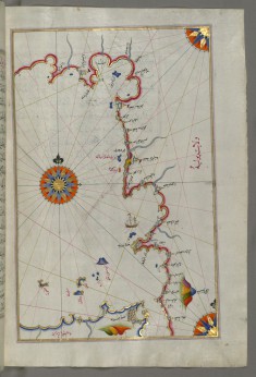 Map of the Straits of Messina and the Western Italian Coast