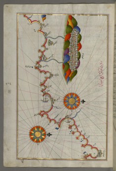 Map of the Coast of Andalusia with the City of Grenada