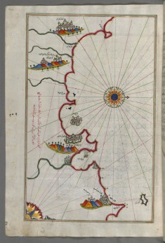 Map of the Moroccan Coast From the City of Tetouan West