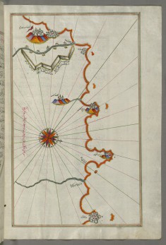 Map of the Algerian Coast Around Mostaganem